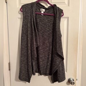 JUST BE | Heathered Grey Vest 3X